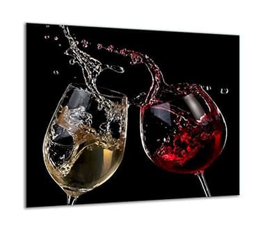 TMK Plaque de protection en verre pour cuisinière électrique à induction - 60 x 52 cm - Protection anti-éclaboussures - Planche à découper en verre - Noire