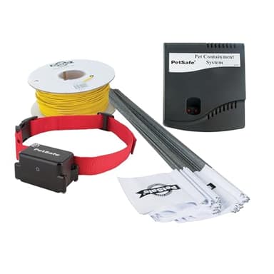 PetSafe - Système de Clôture Anti-Fugue avec Collier et Fil pour Grand Chien ou Chien Têtu de Plus de 4 kg - Tous Types de terrains (Jardin, enclos..) - Imperméable - Facile à Installer