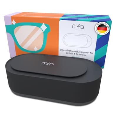 mfa® | Appareil de nettoyage par ultrasons pour lunettes de vue, bijoux en argent (bain d'argent) | Bac à ultrason pour verres, bijouterie | Nettoyeur ultrasonique pour lunette | Ultrasonic Cleaner