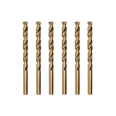 Misuyue 6pcs M35 Foret Cobalt Metal Hélicoïdaux, 3mm HSS Forets Meche Metal Professional pour Inox Alliage Alliage de Haute Température Titane Cuivre Fer