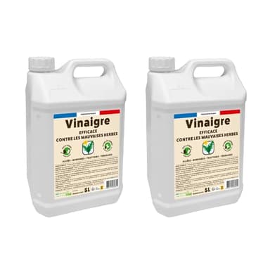 Vinaigre Désherbant - Prêt A Verser - Grand Format - 5L - Efficace Contre Les Mauvaises Herbes - Substance De Bases VINPAV5 (10L)