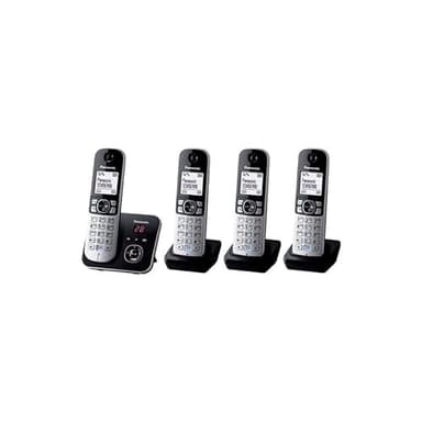 Téléphone fixe sans fil Panasonic KX TG6824FRB Quattro