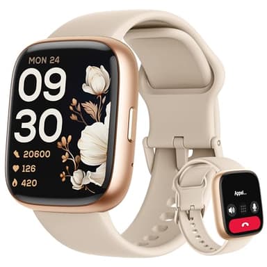 LODIMEKE Montre Connectée avec Appel Bluetooth, Montre Étanche Natation IP68, 1,83" Smartwatch Femme Homme, 100+ Sports, Fréquence Cardiaque, SpO2, Pression, Sommeil, Fitness Tracker pour Android iOS