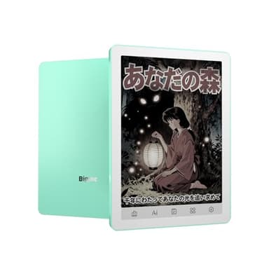Bigme E-Ink Lecteurs d'eBook couleur 15,2 cm Tablette Android ePaper avec Android 14, 4G + 64 Go, lumière avant réglable, appareil avec livre audio Vert