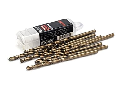 Ferrcan Forets pour métal HSS DIN338 M35 5% cobalt pour le perçage dans l'inox acier inoxydable, fer et autres métaux (paquet de 10 pièces par mesure) (4mm)