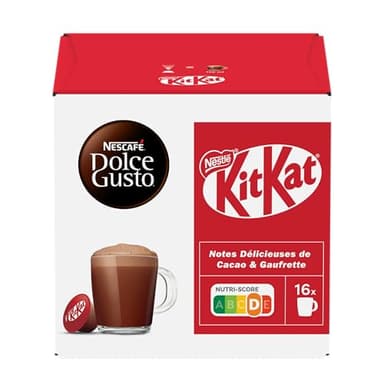 Nescafé Dolce Gusto Kit Kat - Chocolat - 48 Capsules (Pack de 3 boîtes x 16)
