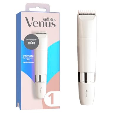Gillette Venus Tondeuse Intime Femme, Pour La Peau Et Les Poils Pubiens, Epilation En Douceur Qui Protège La Peau Du Pubis, Etanche, Dotée De La Technologie Braun