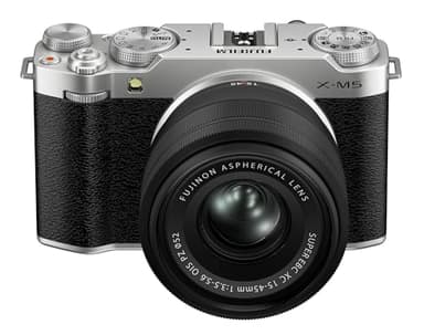 Fujifilm X-M5 Kit d'objectifs d'appareil Photo numérique sans Miroir XC15-45mm F3.5-5.6 OIS PZ - Argent
