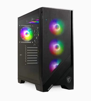 HYPER BYTE® Basic Gaming PC - Ordinateur avec AMD Ryzen 7 5700G avec 4,6 GHz | Radeon Vega 8 | 32GO DDR4 RAM | 1TB SSD | Silent Water Cooling | Gamer Tower Desktop | WLAN | Win11 Pro