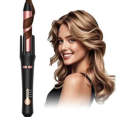 Boucleur Automatique, Boucleur a Cheveux Automatique, Fer a Boucler Automatique, Curling Iron 4 Température Réglable, Boucleur Cheveux Femme, 25mm Fer à Friser pour Tous Les Types de Cheveux