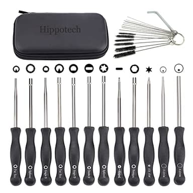 Hippotech Lot de 12 Outils de réglage de carburateur avec Tournevis acircle pour Petit Moteur 2 Temps pour Husqvarna pour STHIL pour débroussailleuse Echo tronçonneuse