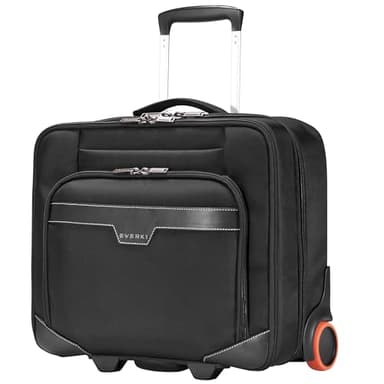 Everki Journey Trolley pour Ordinateur Portable 16" – Mallette roulante pour Professionnels, Bagage Cabine de Voyage, Sac de Bureau léger à roulettes – Noir (EKB440)
