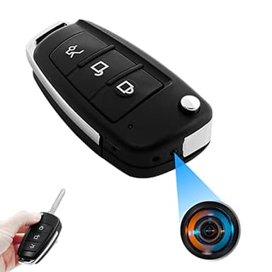 UYIKOO Caméra Espion Porte Clés, Mini Camera Cachée de Voiture 1080P HD Caméra de Surveillance Discret Détection de Mouvement Vision Nocturne