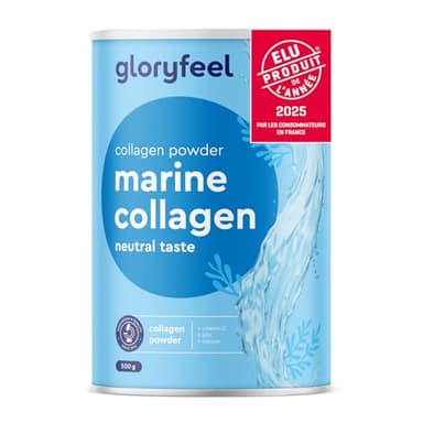 Collagène Marin Breveté en Poudre, 500g de Peptides de Collagene Hydrolysé Pur Type 1, Avec Vitamine C, Cuivre et Zinc, Pour la Peau, les Articulations et les Cheveux*, Goût Neutre, Sans Additifs