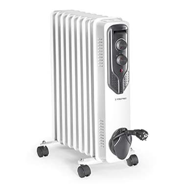 TROTEC Radiateur bain d'huile TRH 20 E, 3 allures de chauffe, 2000 watts, Roulettes et poignée de transport