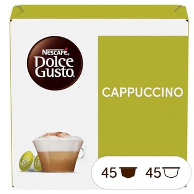 Nescafé Dolce Gusto Cappuccino - Café Gourmand - 90 Capsules (Pack de 3 boîtes XL x 30)