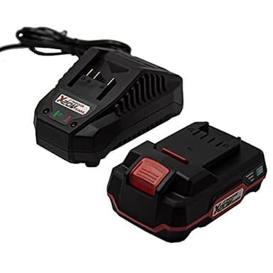 Parkside Batterie lithium-ion 20 V 2,0 Ah Pap 20 B1 Indicateur de niveau de charge Batterie de rechange pour appareils et outils Parkside avec câble de charge 21,5 V 2,4 A Chargeur PLG 20 C1 (batterie