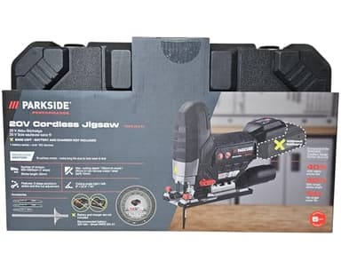 PARKSIDE Performance PSSPA 20-Li Scie sauteuse sans fil avec batterie Parkside X20V Team 2 Ah et chargeur