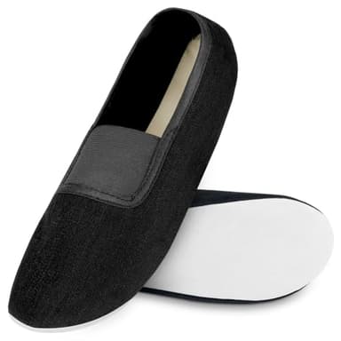 AYBUY Chaussures de Ballet, Danse Classique Toile Chaussures Gymnastique Yoga Pilates pour Filles Femmes, Version Adulte, EU37