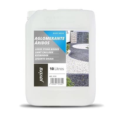 JOVIRA PINTURAS Liant Cailloux Résine pour Le compactage et la Fixation des agrégats. (10 Litres)