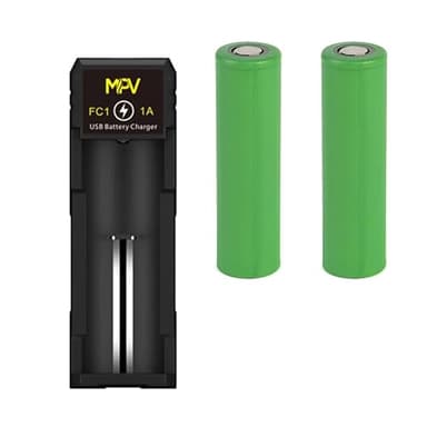 Chargeur Accu FC1 USB 1A + 2 accus 18650 VTC6 3000mAh Offert