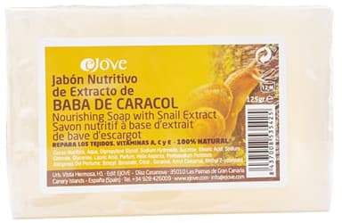 Ejove Savon Facial Nettoyant à la Bave d'Escargot Naturelle 125g | Éclaircissement de la peau et réduction des taches | Anti-acné et anti-points noirs | Hydratation et soin naturel pour visage