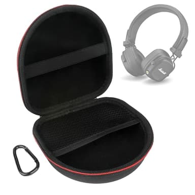 Housse de Protection pour Marshall Major V/Marshall Major IV/Major III/Major II/Major I Casque Pliable avec Boucles (Noir)