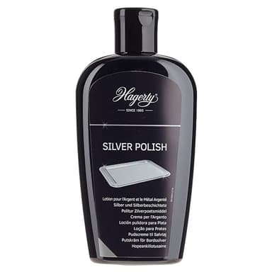 Hagerty Silver Polish Nettoyant efficace pour l'argent et le métal argenté I 250 ml I Produit à effet instantané pour les vases, cadres, accessoires, objets de décoration
