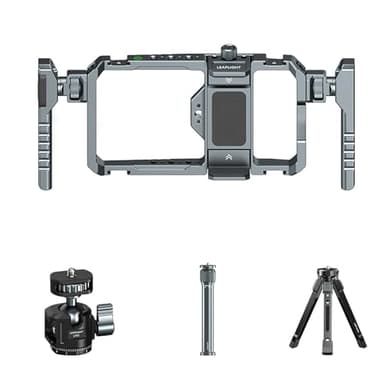 Cage précise en métal usiné avec trou de vis 1/4, 5 griffes, extensible pour divers appareils, systèmes de montage, cage de smartphone en alliage d'aluminium