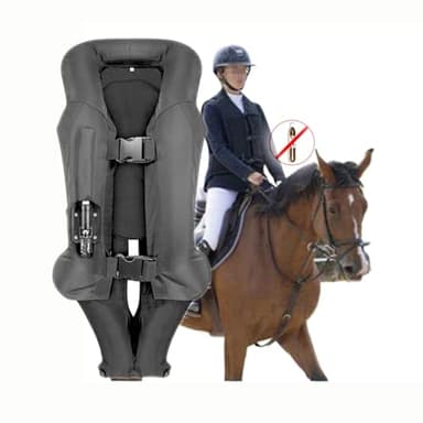 Gilet D'airbag Équestre Adulte Les Vestes De Performance Équestre Peuvent Être Réutilisées Convient Aux Motos Et Aux Gilets D'équitation(M)