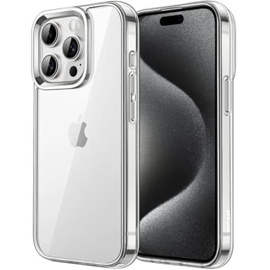 JETech Coque pour iPhone 15 Pro Max 6,7 Pouces, Anti-Jaunissement Étui de Protection Antichoc, Housse Anti-Rayures Dos Transparente (Transparente)