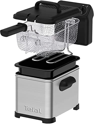 Tefal Family Pro Access FR5030 Friteuse semi-professionnelle avec huile, réservoir d'huile amovible, technologie de zones de refroidissement, nettoyage facile, frites croustillantes, en acier