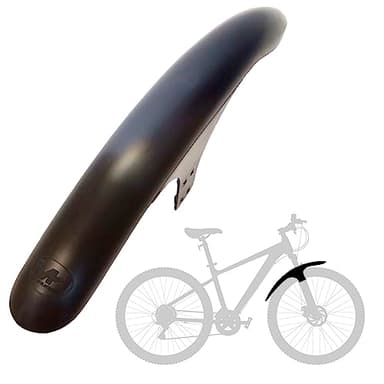 Mudhugger Gravelhugger Garde-boue avant pour VTT 27,5"-29", L 490 mm x l 60 mm, garde-boue VTT - Fixations incluses