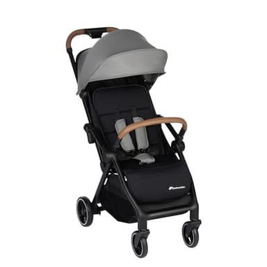 Bebeconfort Sunlite, poussette canne compacte, 0 à 4 ans (22 kg max), légère (7,2 kg), 3 Positions d'Inclinaison dont 1 allongée, poussette compacte, inclinable d’une main, grand panier, Tinted Grey