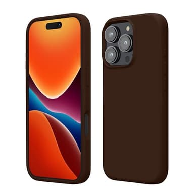 kwmobile Housse Compatible avec Apple iPhone 16 Pro Max Coque - Housse de téléphone Protection Souple en TPU Silicone - Chocolat