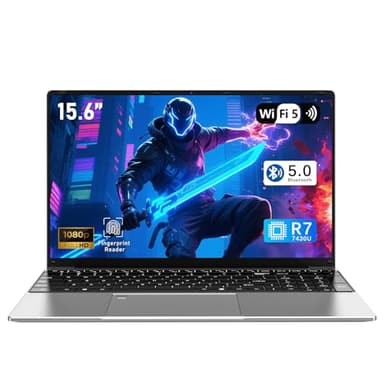 FUNYET Gaming Laptop,2025 Win11 Ordinateur Portable processeur R5-7430U 15,6 Pouces,32 Go de RAM, 1 to de SSD Notebook, Clavier rétroéclairé,WiFi 5,6000 mAh,HDMI