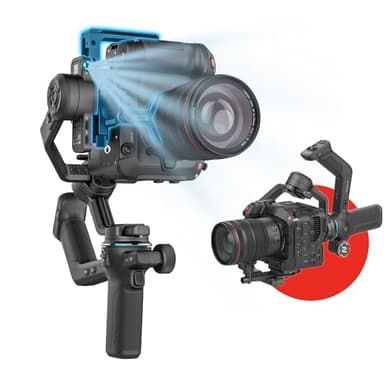 FeiyuTech SCORP-C2 Stabilisateur à Gimbal pour Appareils Photo Reflex, avec Suivi IA Intégré, Prise de Vue Verticale Native, Charge Utile de 3,5kg/7,72 LB pour Canon/Sony/Panasonic/Nikon/Fujifilm