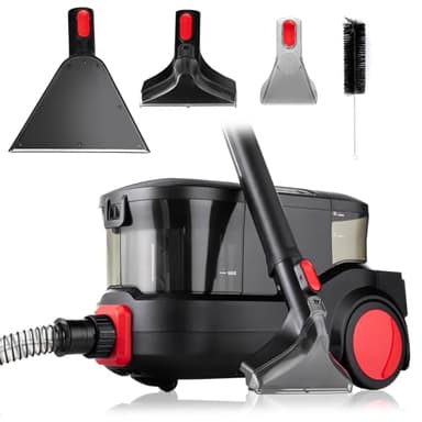 Lehmann LHOVW-8015 Prowash Professionnel Aspirateur Nettoyeur 2000 W, Multifonction Shampouineuse Idéal pour Canapé, Tapis, Rembourrage, Voiture, Technologie de Nettoyage Révolutionnaire
