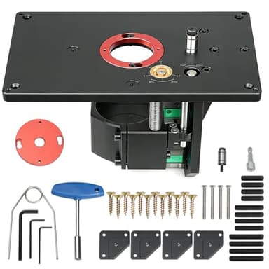 Kit Elévateur pour Défonceuse, Table de Défonceuse inversée en Alliage D'aluminium, Table de Fraisage pour Travail du Bois, Traitement du Plastique, le Modélisme