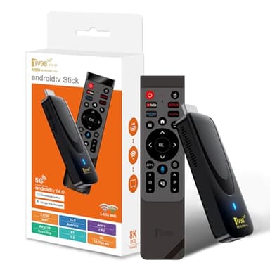 Android 14 TV Stick,Streaming 8K HDR10+, 2Go RAM 16Go ROM, WiFi Double Bande 2.4G/5.8G Lecteur Multimédia Ultra HD