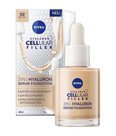 NIVEA Cellular Filler Fond de teint 3 en 1 à l'acide hyaluronique Medium 30 ml