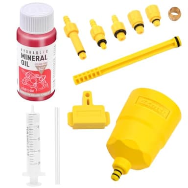 flintronic Kit Purge Frein, Gamme de Freins à Disque Hydrauliques pour Shimano, MAGURA, TEKTRO, Nutt, Y Compris Le Liquide de Frein Minéral Haute Performance(60ml