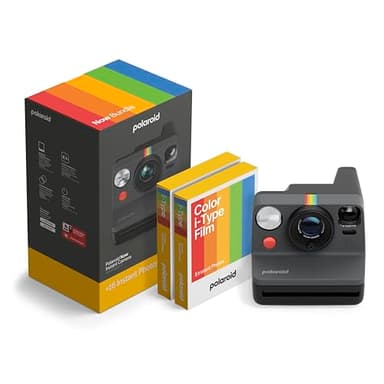 Polaroid Now Gen3 - Black + Color Film Bundle (16 Photos)