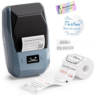 NIIMBOT M2 imprimante pour étiquettes Transfert Thermique, 300DPI Etiquetteuse Couleur autocollante pour Le Bureau, la Petite Entreprise, Le Jardin, Compatible avec Les téléphones Portables et Les PC