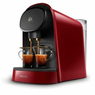 Machine a café a capsules double espresso PHILIPS L'Or Barista LM8012/51 - Rouge + 9 capsules