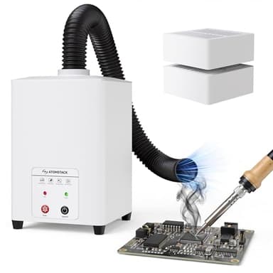 ATOMSTACK Purificateur d'air D5 pour graveur laser P1 5 W Mini purificateur de fumée pour graveur laser avec filtre extracteur de fumée à 3 couches avec charbon actif + filtre HEPA pour machine de