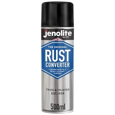 JENOLITE Convertisseur de Rouille Spray | 1 x 500ml | Traitement Antirouille pour Métal | Antirouille Carrosserie | à Base d'Époxy Convertisseur de Rouille
