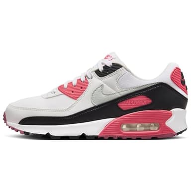 Nike Femme Air Max 90 Sneaker, White Light Silver Aster Pink Black, 38.5 EU