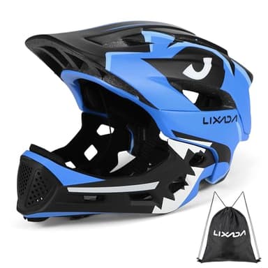 LIXADA Casques de Vélo Enfants Casque Intégral Détachable Casque de Sécurité Sportive pour Vélo Skateboarding Roller Skating roulettes (Bleu)