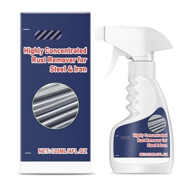 Highly Concentrated Steel Rust Remover, Dissolvant de rouille haute performance pour métal, puissant pour métal et acier inoxydable, puissant dissolvant de rouille pour Iron(120ml) (1 PC)